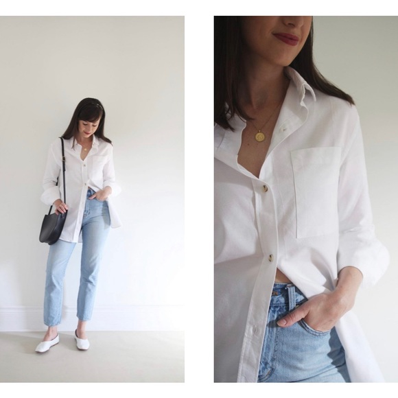 KOTN Tops - Kotn women’s oversized white cotton blouse shirt M